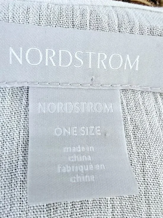 Nordstrom Women's White Kimono One Size Flowy Lace Fairy Bohemian Romantic Y2K - Picture 3 of 13